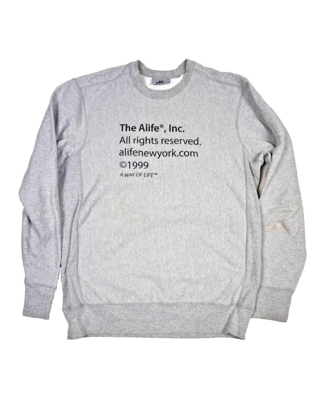 Alife Crewneck Sweatshirt Large Mens New York NYC Logo Streetwear Supreme Bape